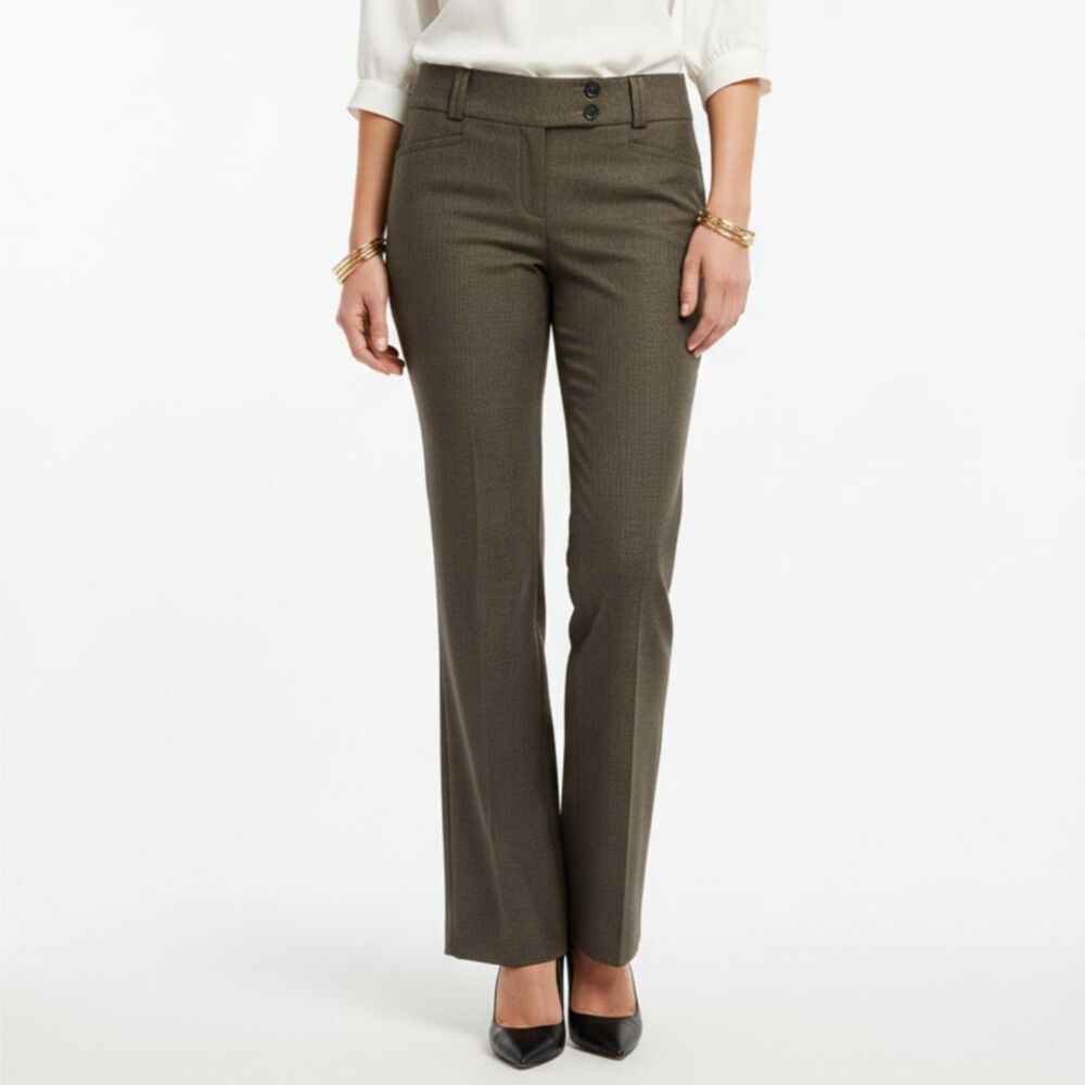 Banana Republic Gray Striped Sloan Trouser Pants 10